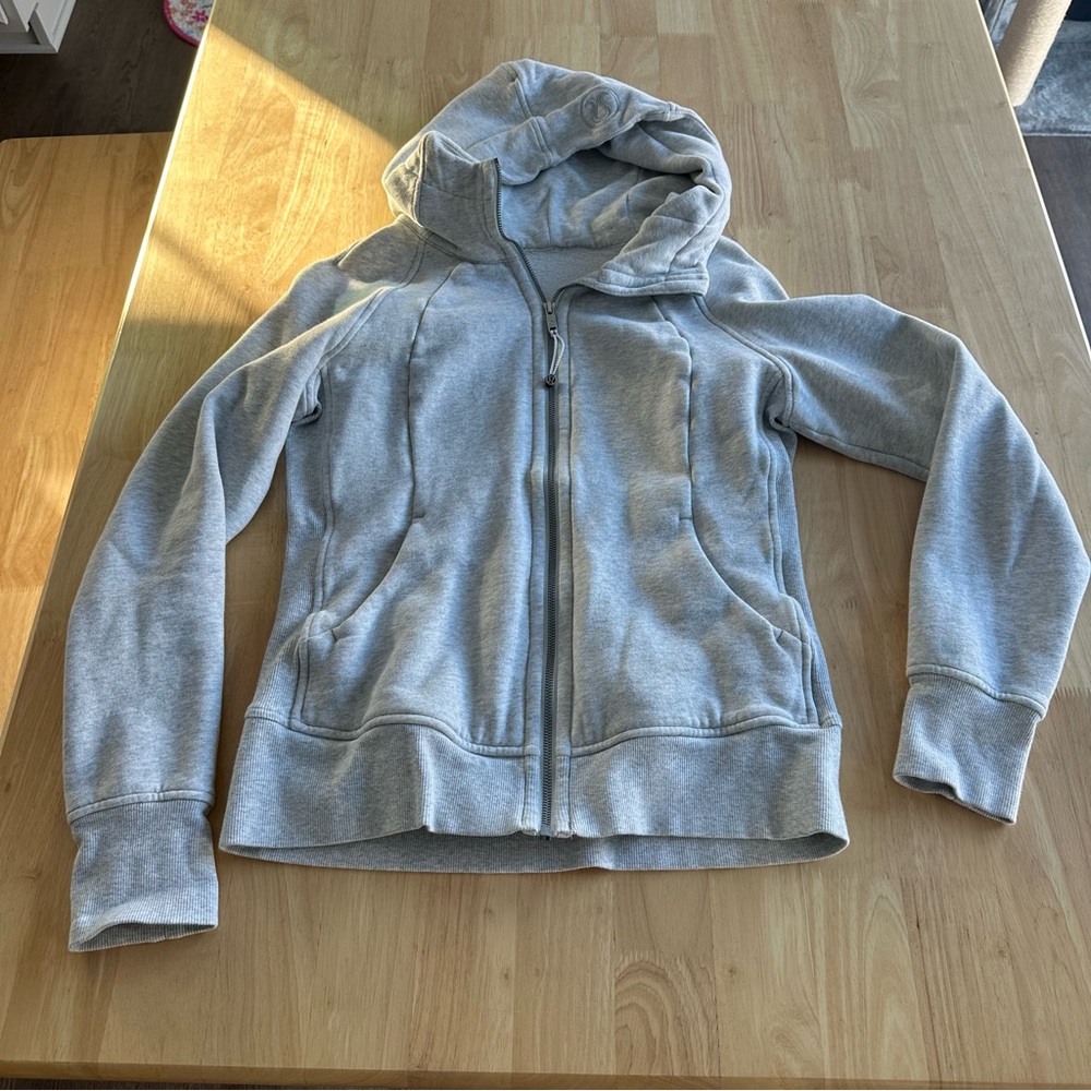 Lululemon Full Zip Scuba in Grey